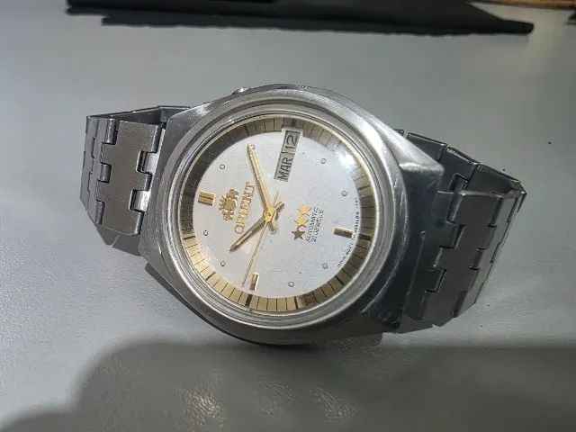 Orient Antigo Automatico Perola Japan Raro Coleção 21 Rubis