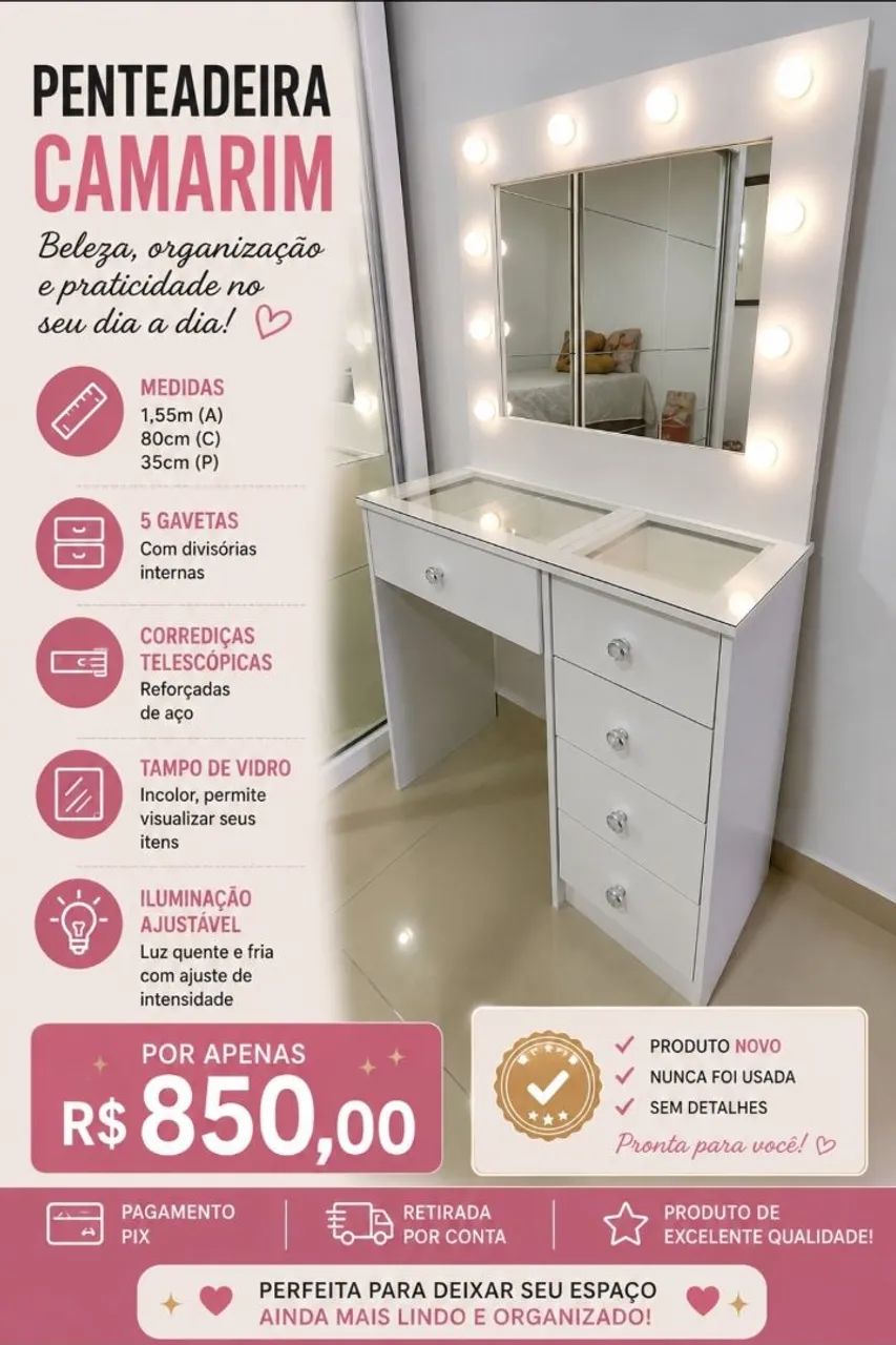Penteadeira Camarim (Nova) - Foto 2