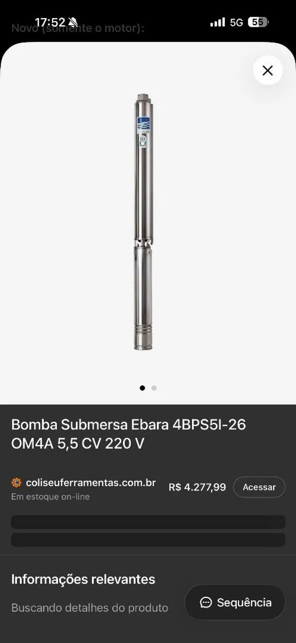 Bomba submersa EBARA - Foto 2