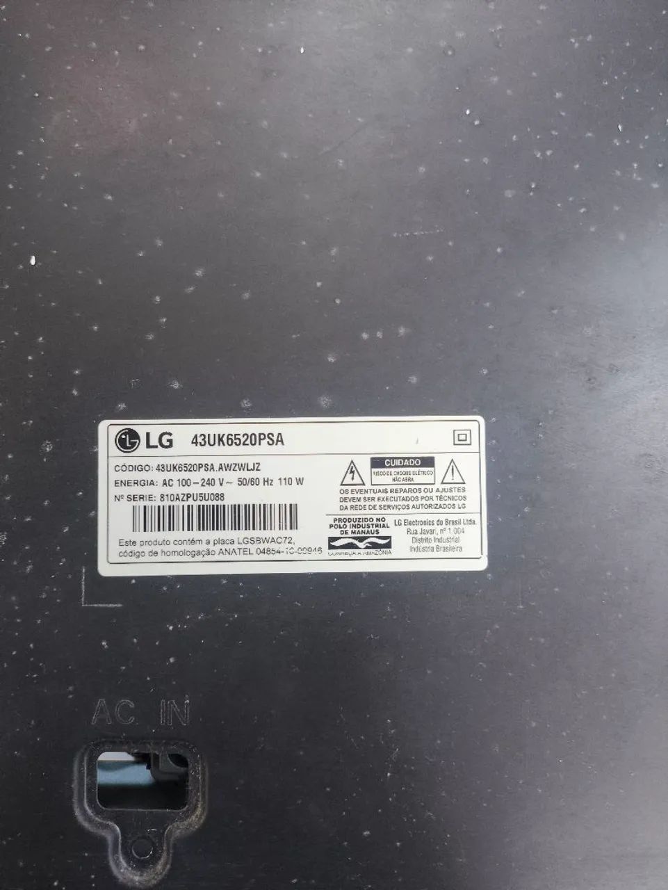 TV LG 43" - PARA PEÇAS  - Foto 4