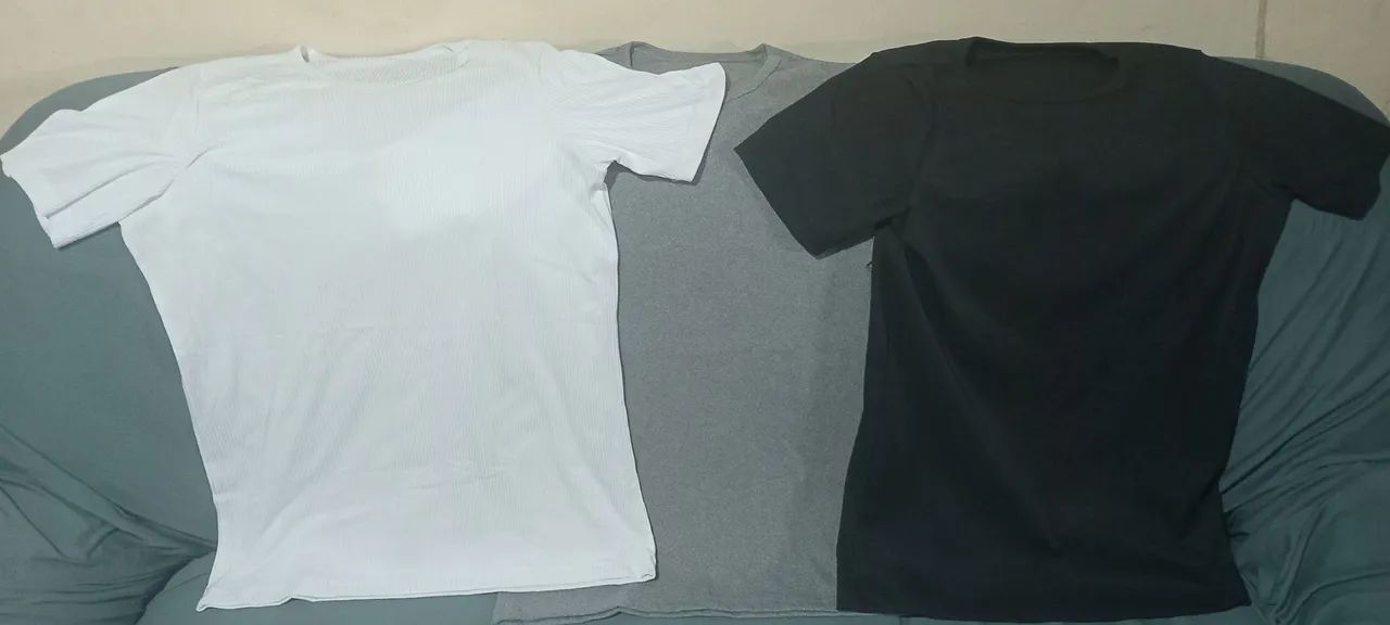 3 camisas caneladas - Foto 2
