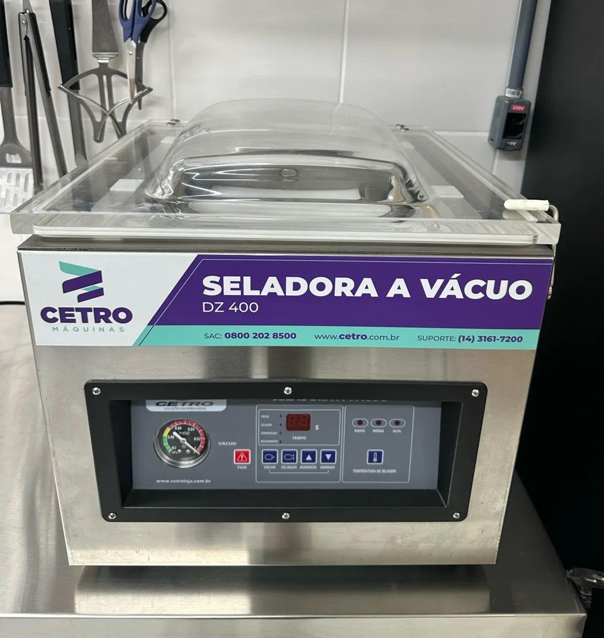Seladora a Vácuo Bancada Cetro DZ400 - Foto 3