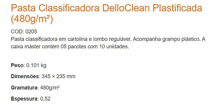 Pasta Classificador Azul 20 Unidades 35x23cm - Foto 3