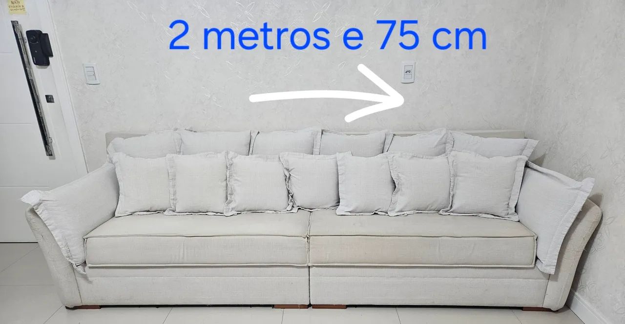 Sofá em linho