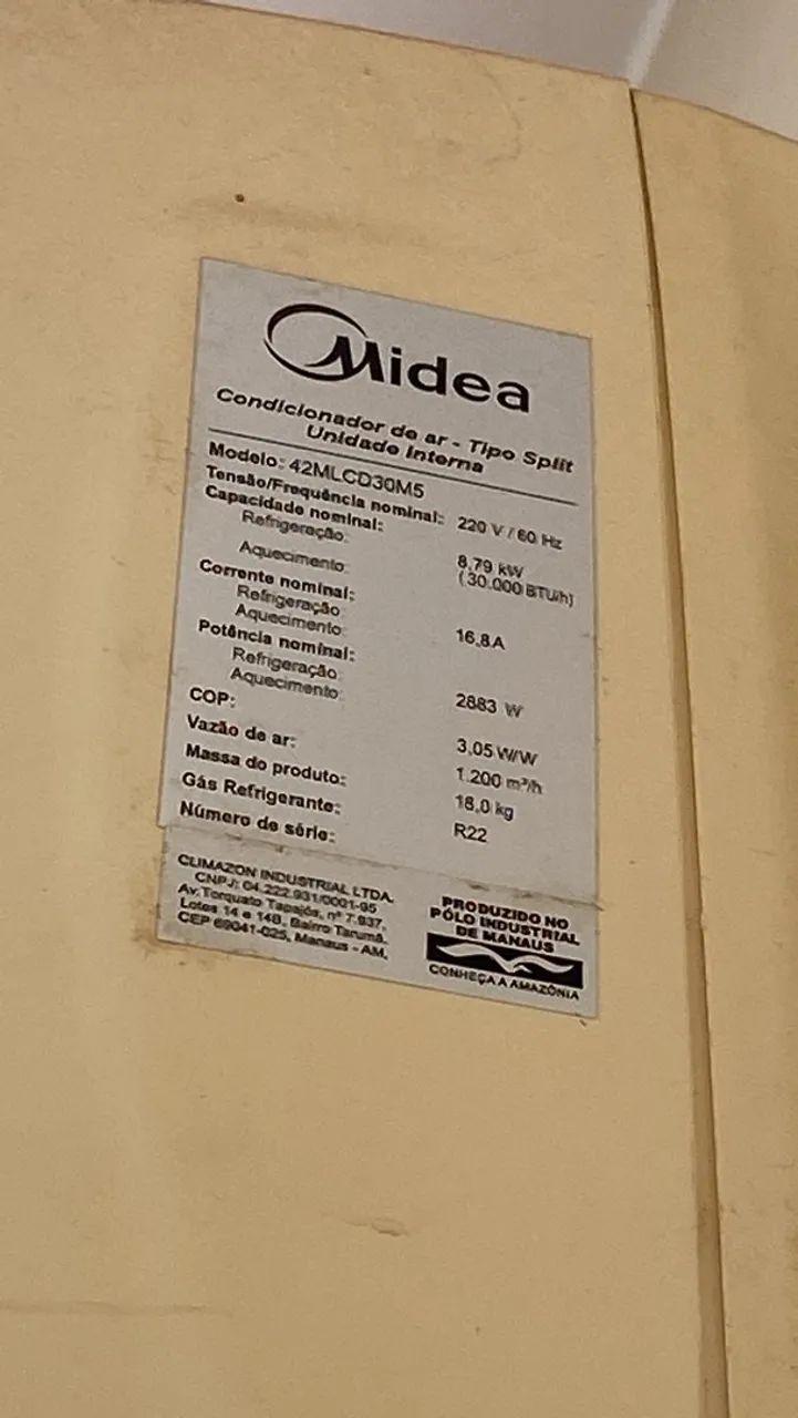 Ar condicionado midea 30 mil btus convencional  - Foto 3