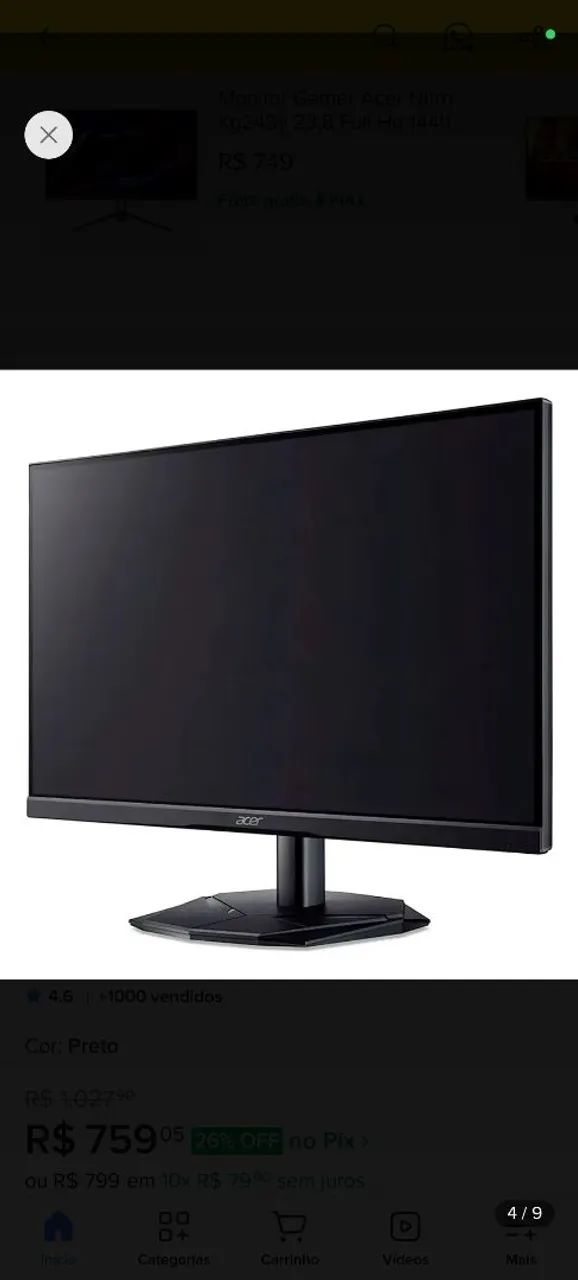 Monitor Acer 180hz - Foto 2