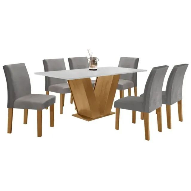 Mesa de jantar 6 cadeiras
