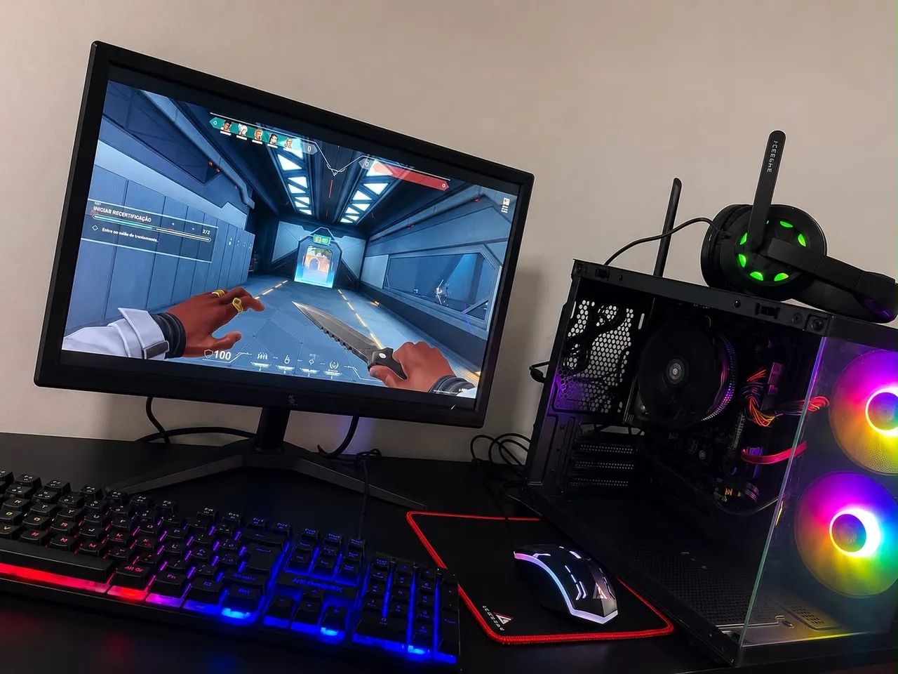 PC GAMER + RX 550 4GB PREÇO IMPERDÍVEL - Foto 4