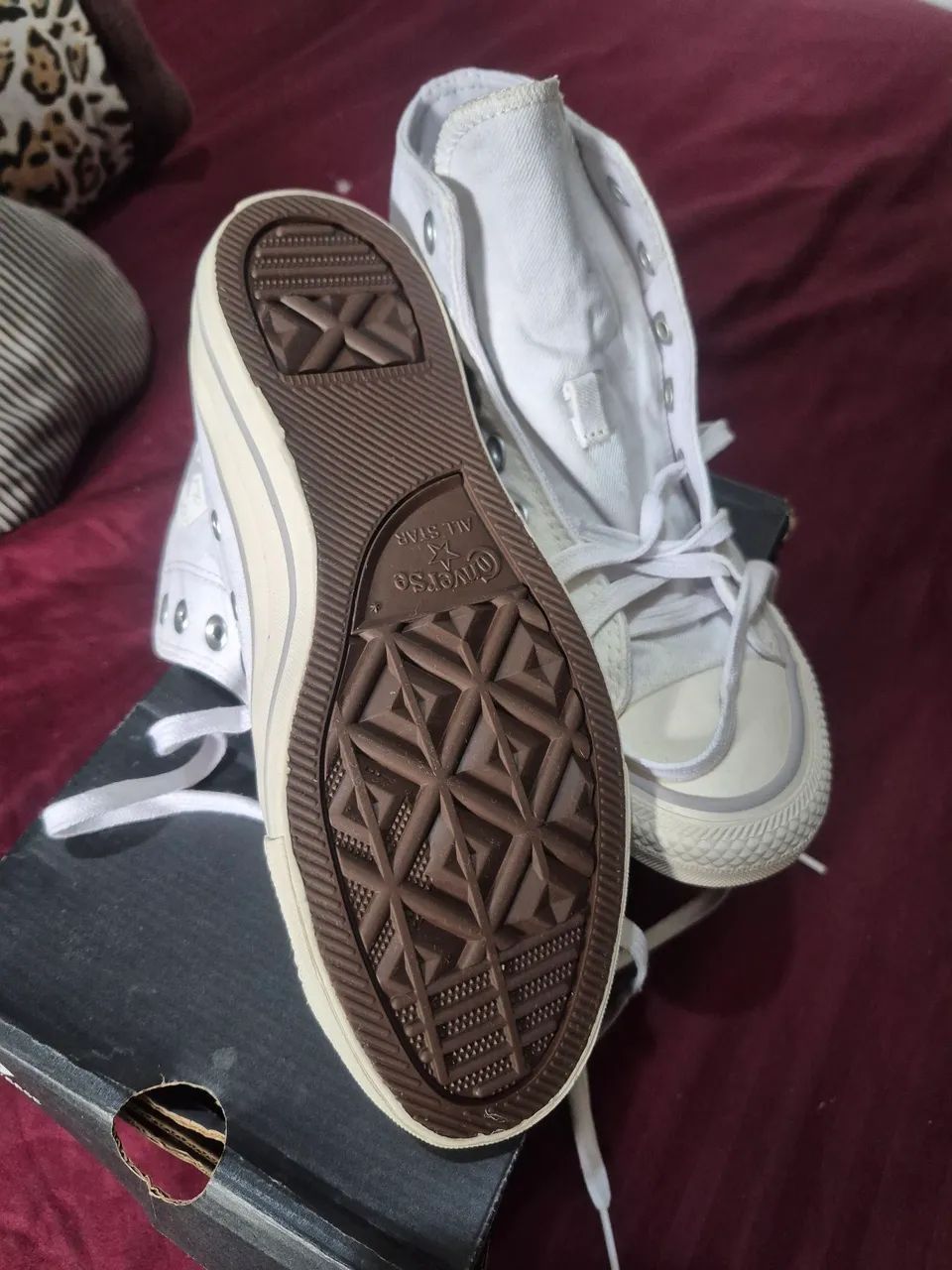 Tênis All Star botinha branco  - Foto 4