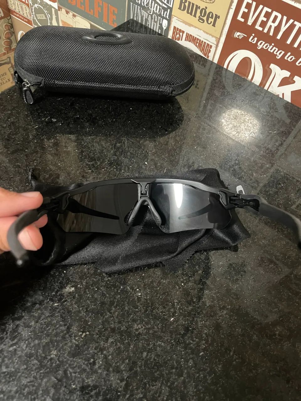 ÓCULOS RADAR OAKLEY PRETO  - Foto 3