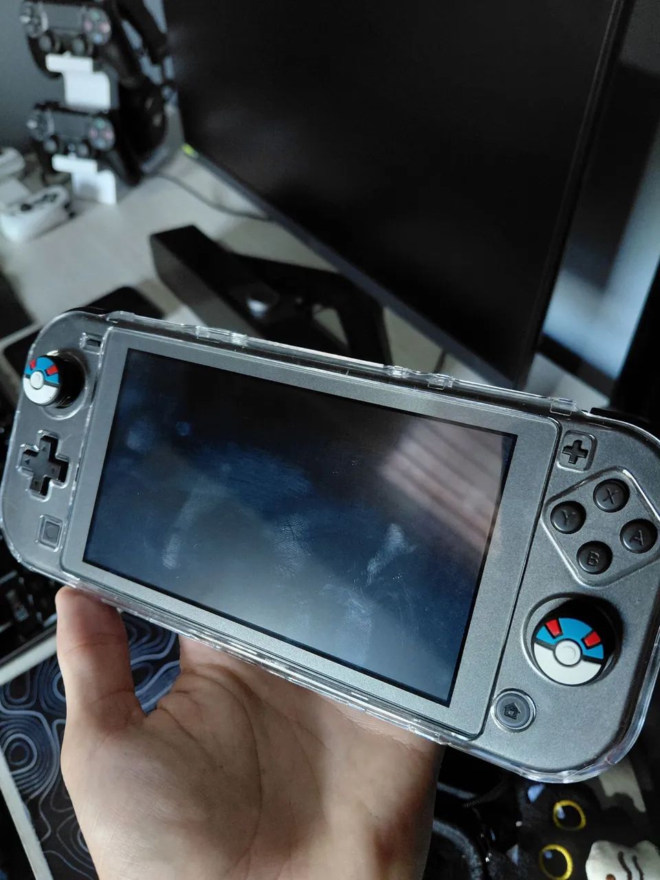Nintendo Switch lite edição dialga e palkia desbloqueado e com Hall efect - Foto 4