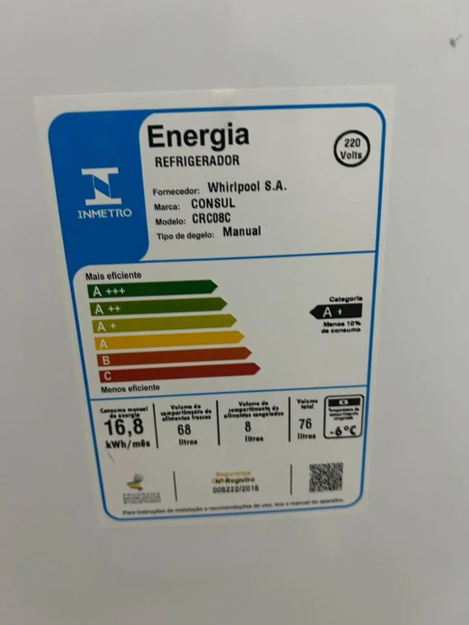 Frigobar Cônsul 76L - 220V ? - Foto 4