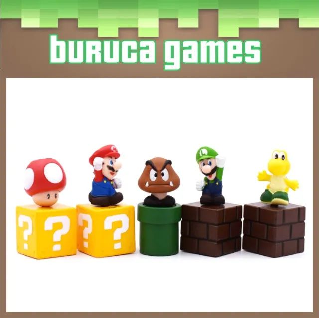 Coleção 5 Miniaturas Nintendo Super Mario Bros - Foto 2