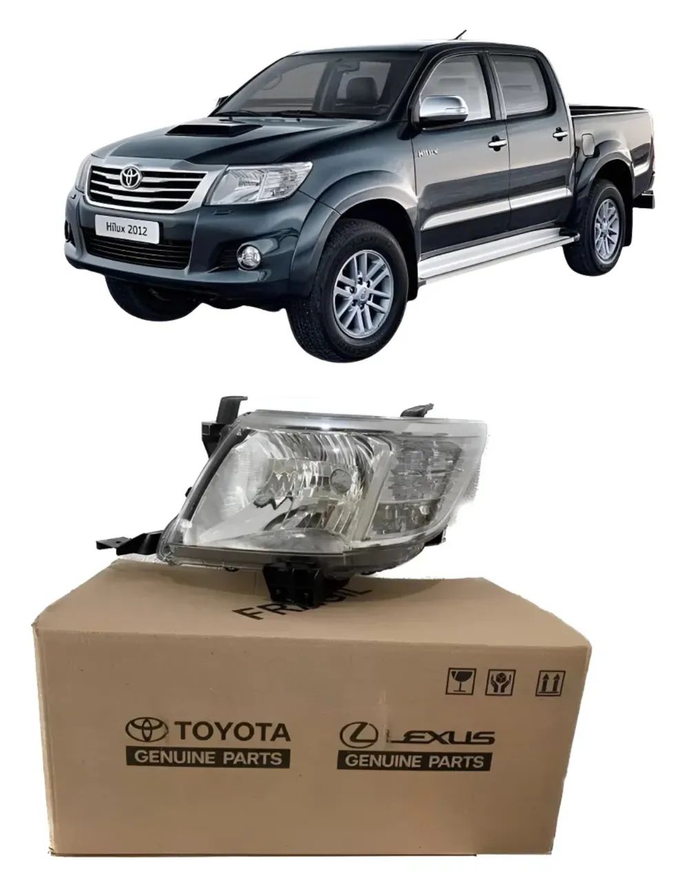 Farol HILUX 2013 ORIGINAL esquerdo - Foto 2