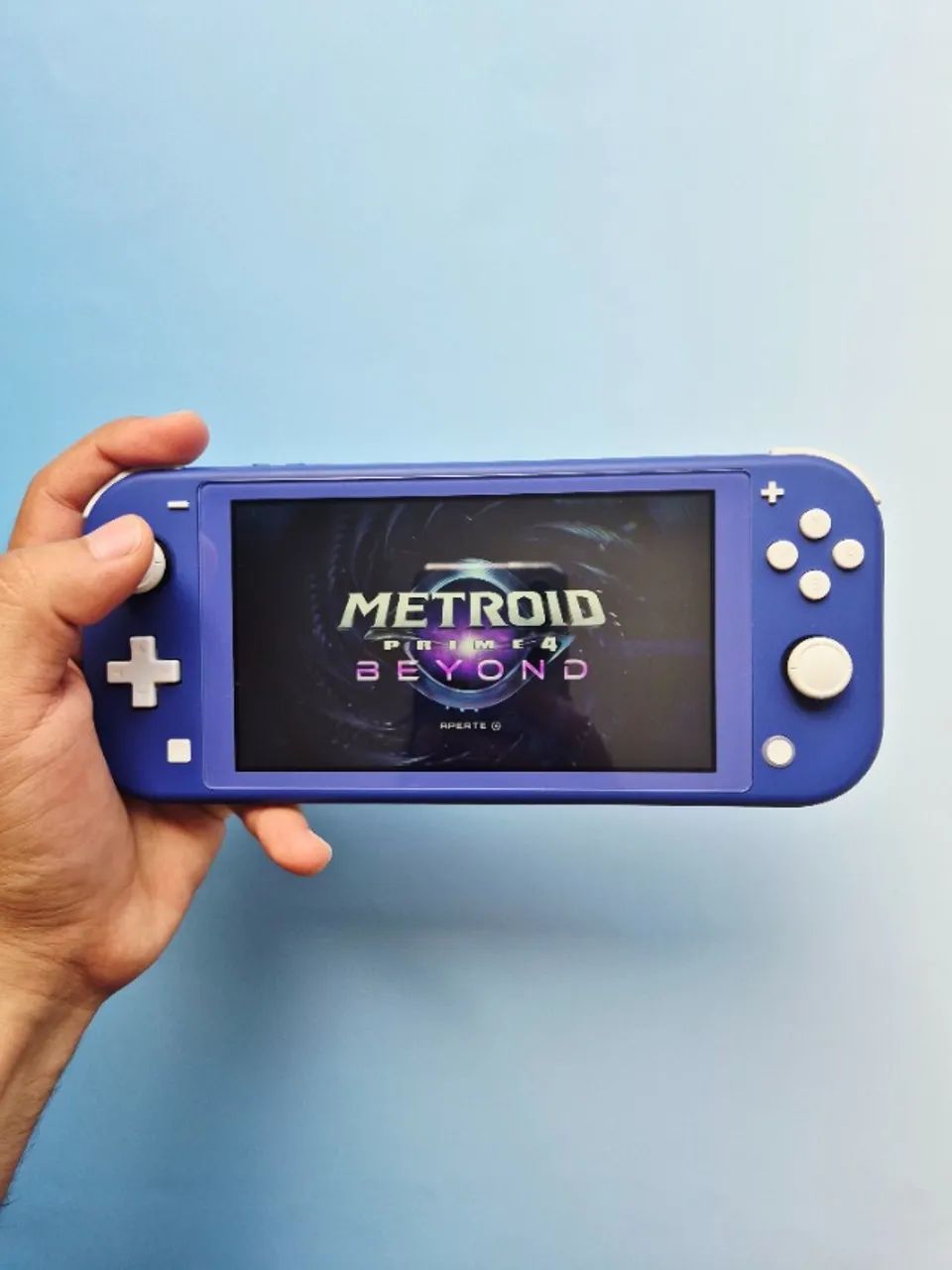 Nintendo Switch Lite Azul Completo 128Gb Lotado de Jogos