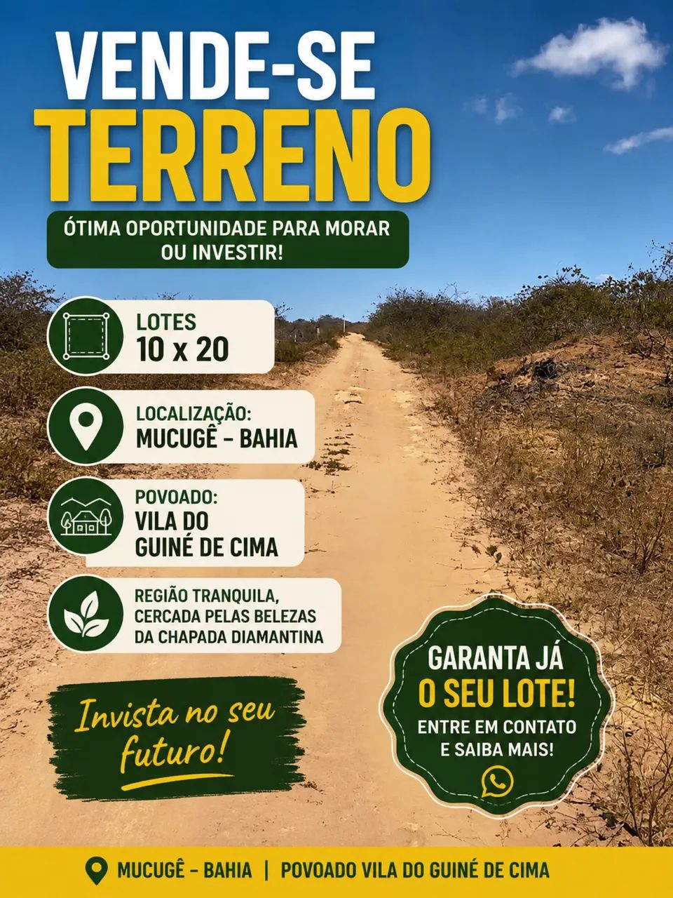 Vende-se terreno 