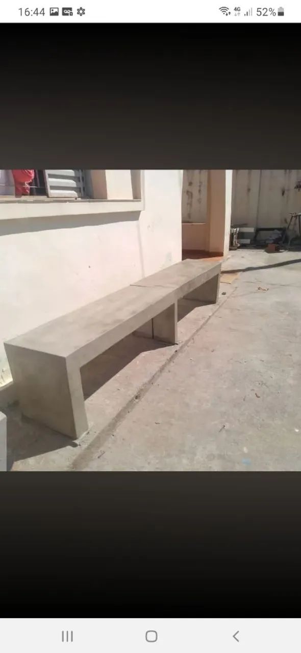 Banco em concreto 3,00x40 