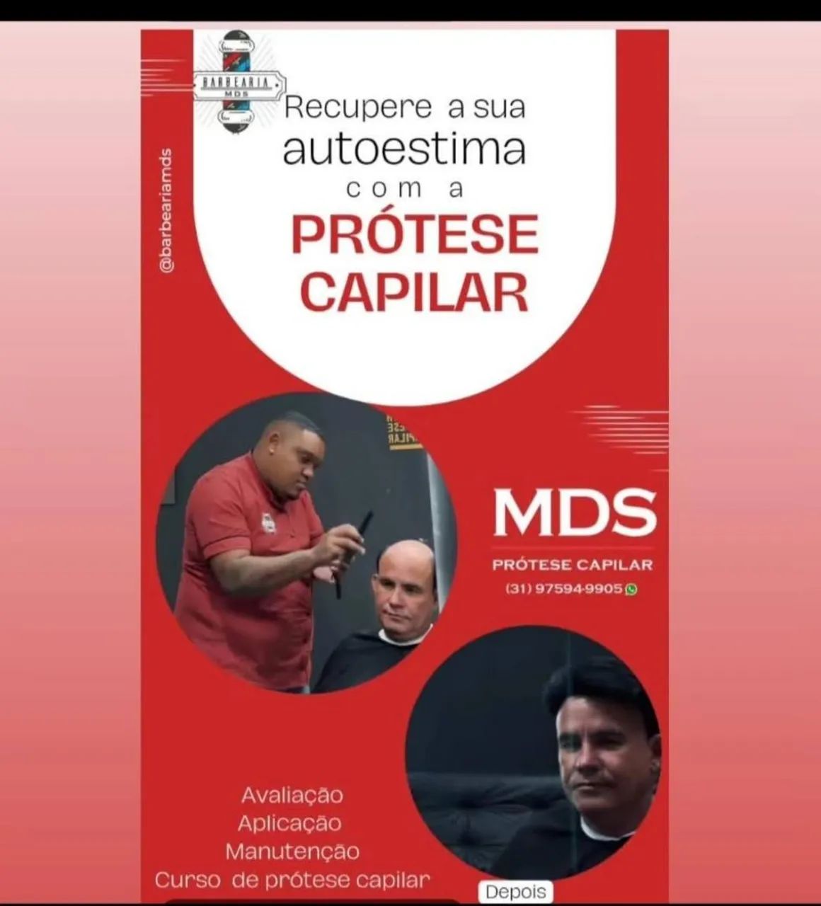 Barbearia Mds prótese capilar 