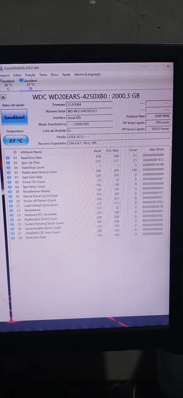 HD 2TB - Western Digital - 100% Saudável e Testado - Foto 3