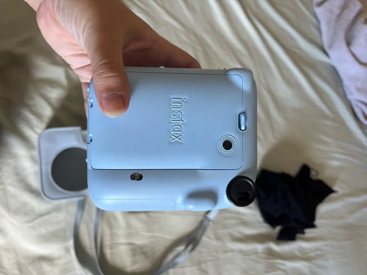 câmera polaroide instax mini 12 azul  - Foto 4