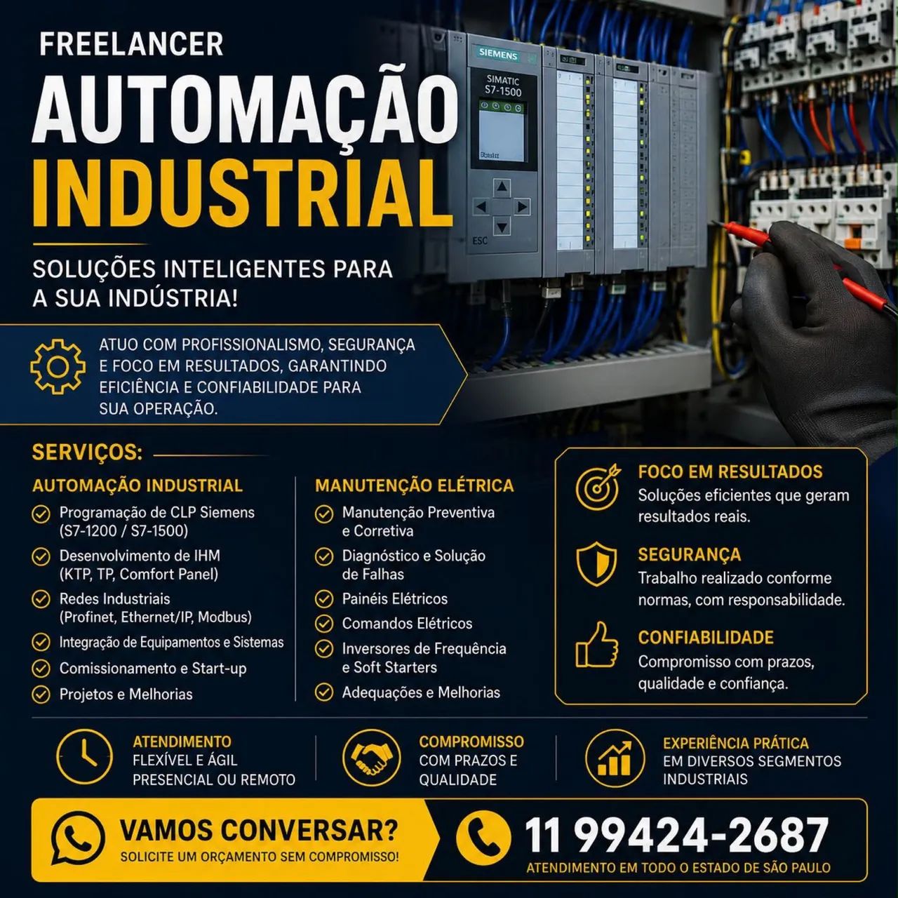 Automação Industrial | Programação CLP Siemens, IHM, Start-up e Manutenção