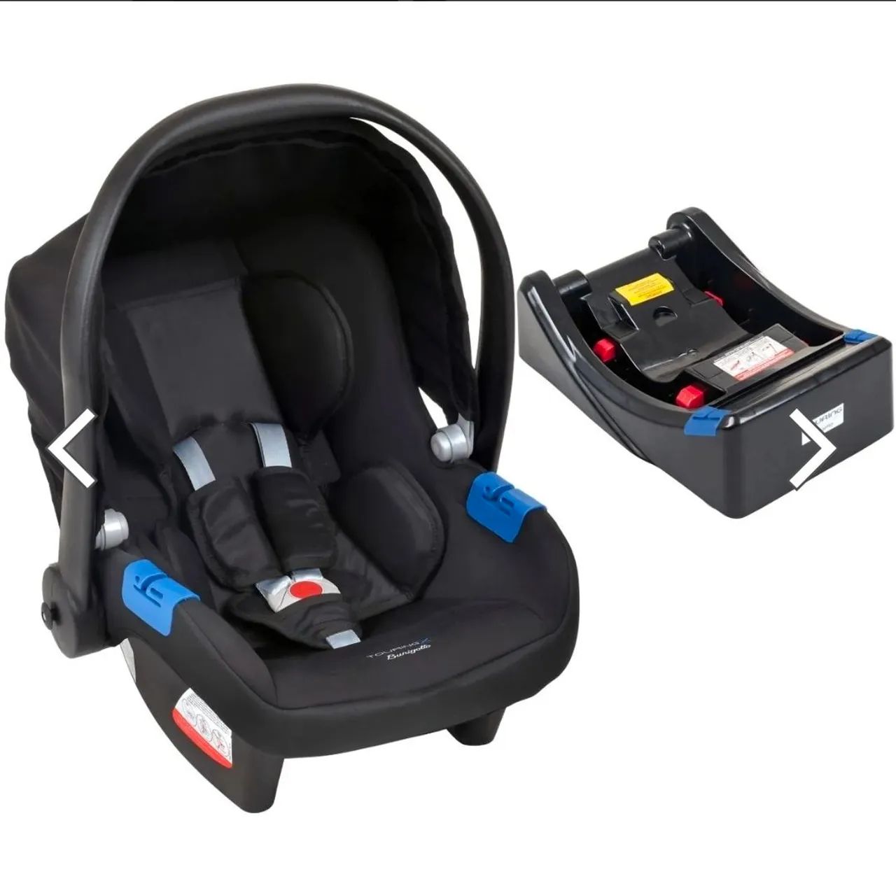 Carrinho com bebê conforto e Base Burigotto  - Foto 2