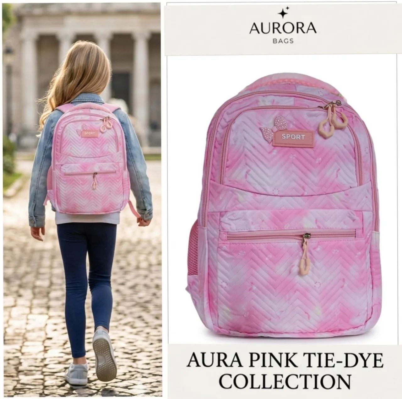 Mochila Juvenil Rosa 