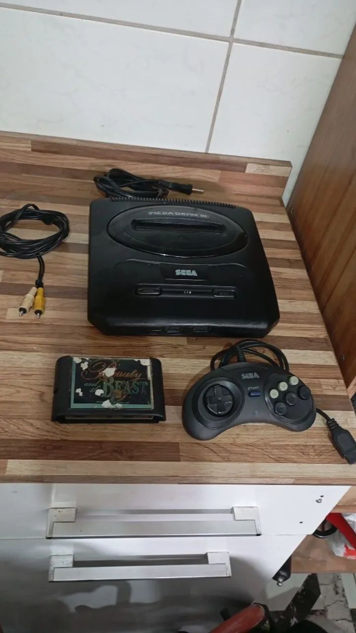 Mega drive 3 completo funcionando