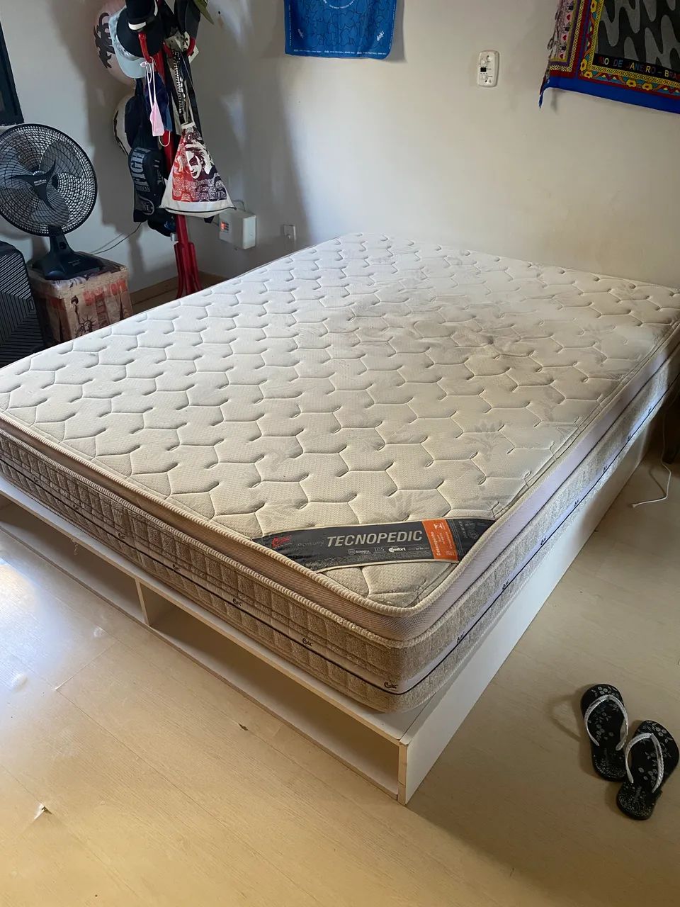 Colchão Queen Castor Premium Branco/Bege - Foto 5