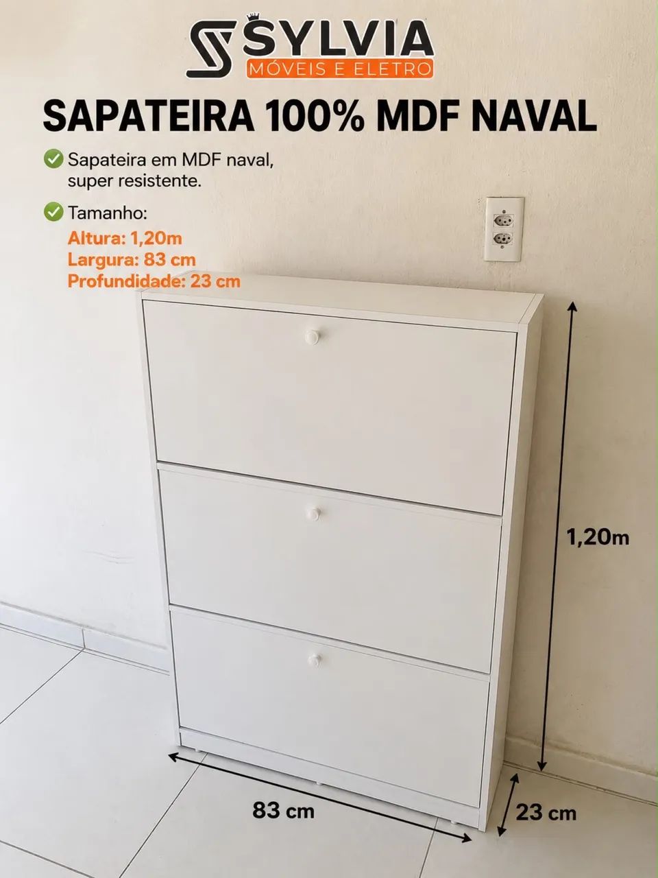 Sapateira 100% mdf naval  - Foto 2
