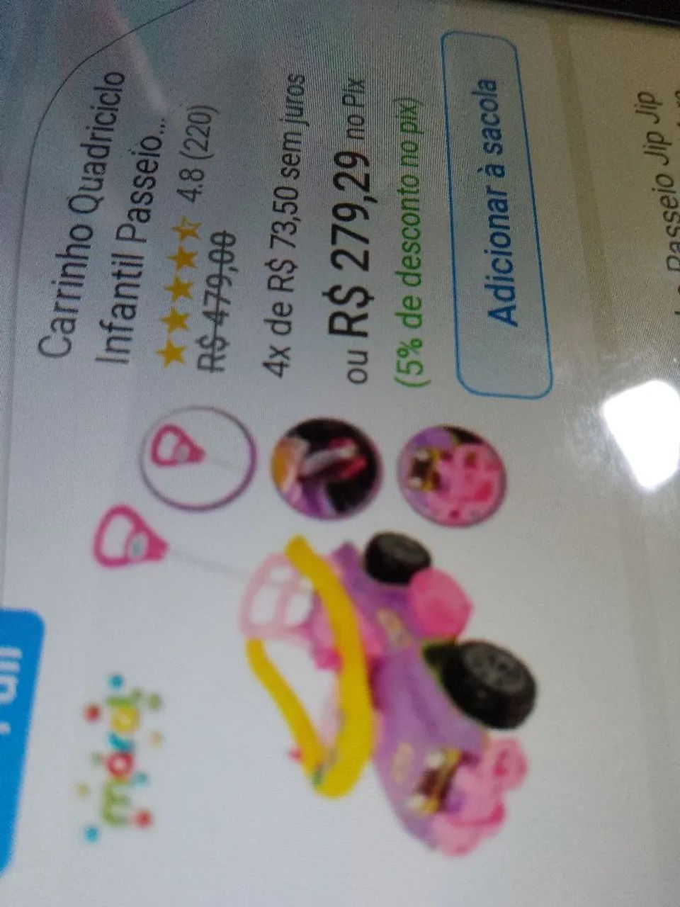 Carrinho de passeio  - Foto 4