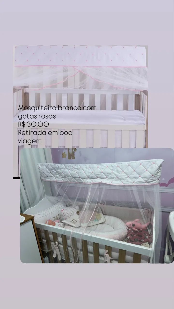 Mosquiteiro bebê menina 