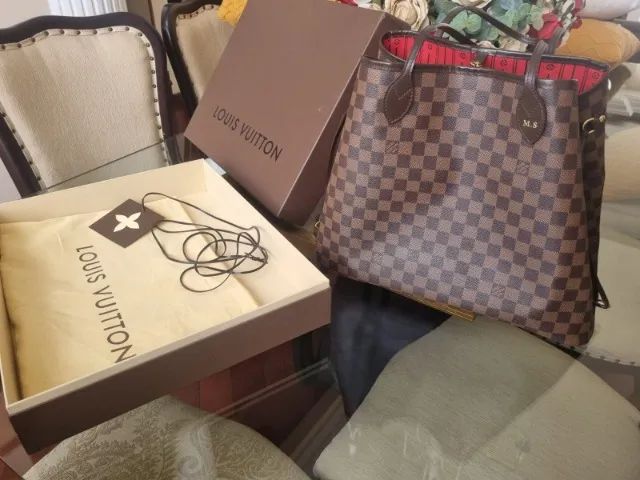 Louis Vuitton Neverfull Mm Original Impecável - Foto 5