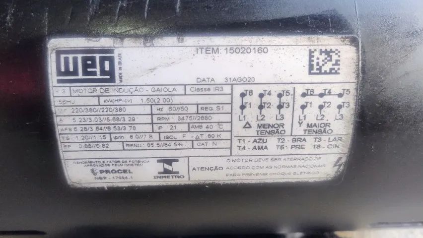 motor 1,5HP (2cv)