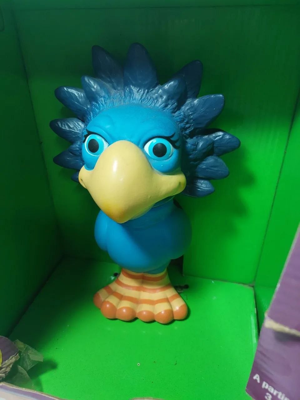 Boneco Tim Papagaio do Programa Castelo Ra-Tim-Bum Sem Uso na Caixa - Foto 2