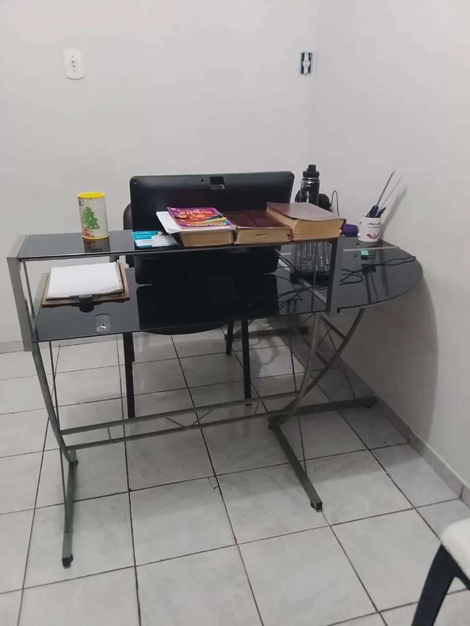 Escrivaninha de vidro - Foto 2