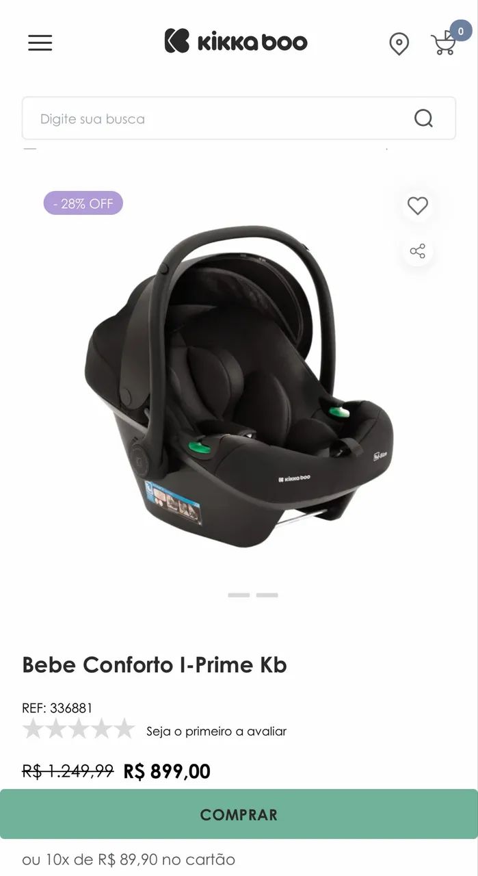 Bebê conforto Kikkaboo  - Foto 5