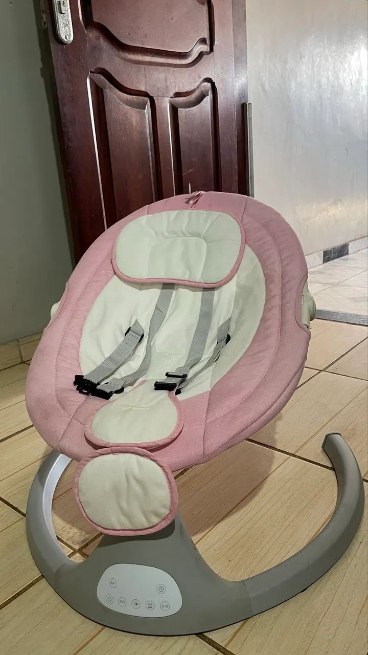 Cadeira de Descanso/Balanço para Bebê - Rosa - Foto 2
