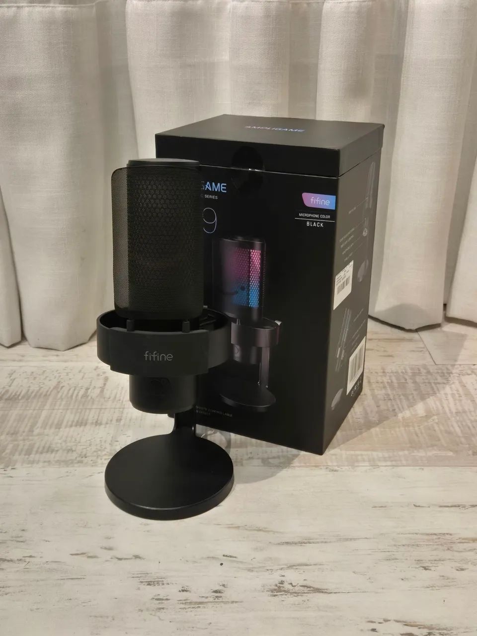 Microfone Fifine AmpliGame A9 USB-C RGB