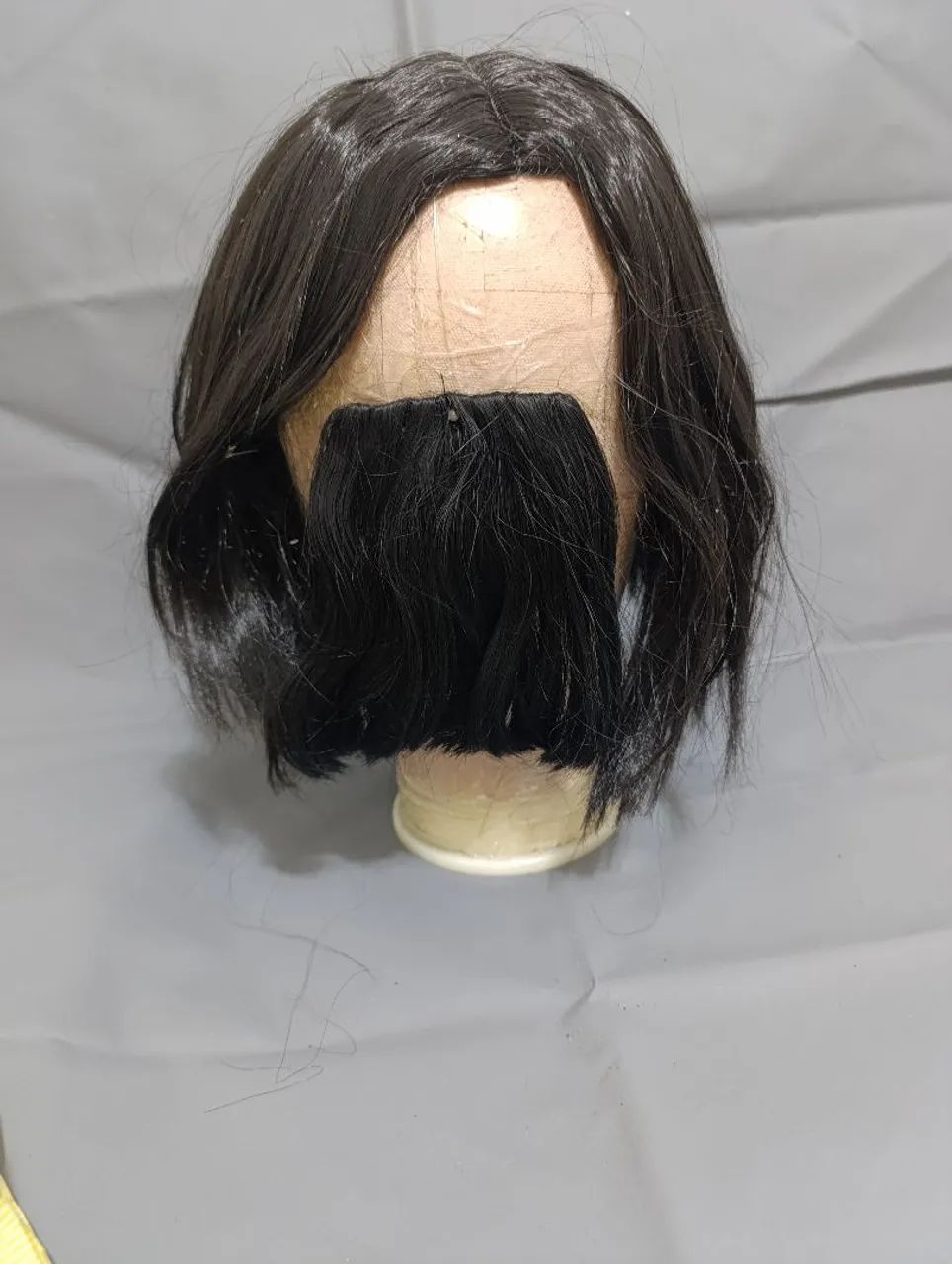 Wig Preta Curta Chanel + Franja Falsa - Foto 2