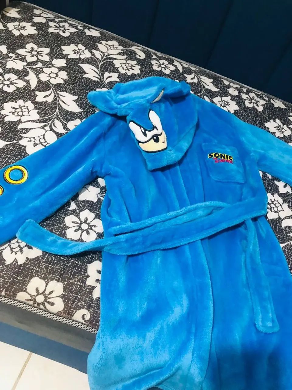 Roupão infantil Sonic 