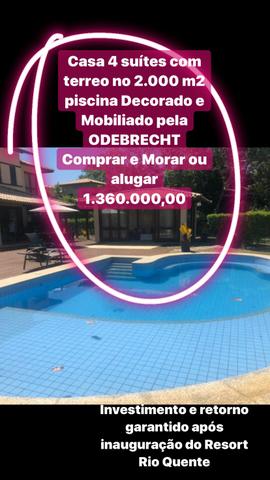 Casas em Quintas Sauípe Laguna mobiliada reformada pela ODEBRECHT