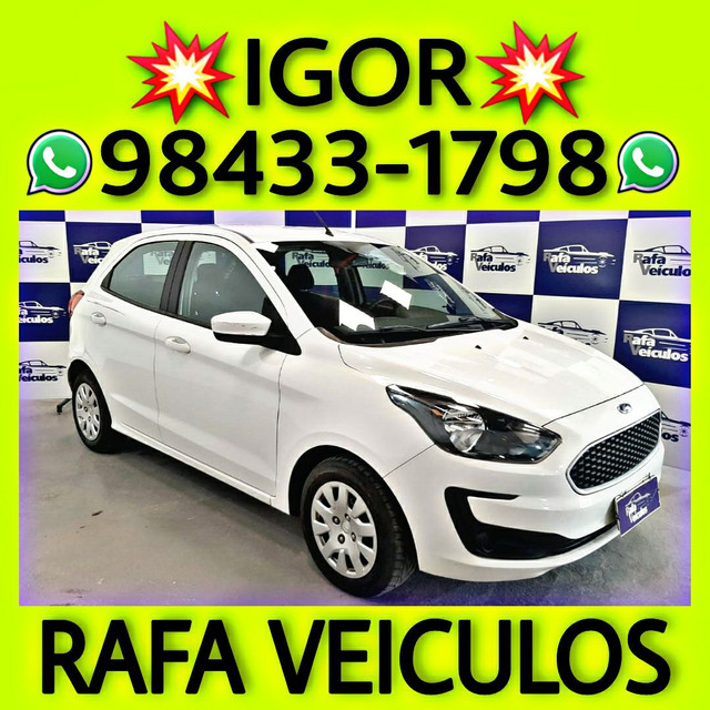 FORD KA SE 1.0 FLEX 2019 NA RAFA VEICULOS 1 MIL DE ENTRADA RFD