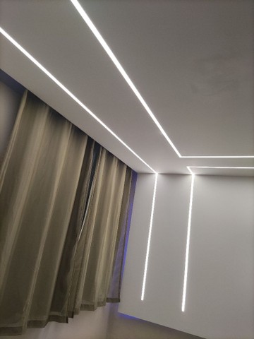 Perfil LED de Embutir 2m ou 3m - Foto 2