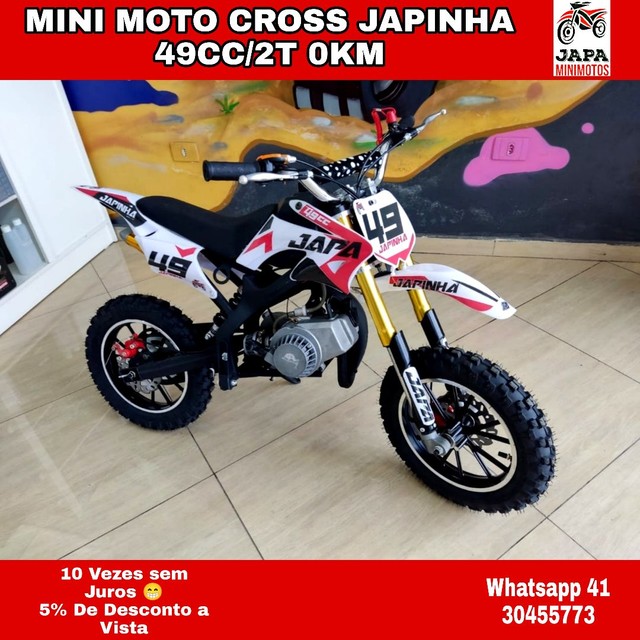 Japa Mini Motos - Mini Moto Cross Motor 110cc/4t Vermelha