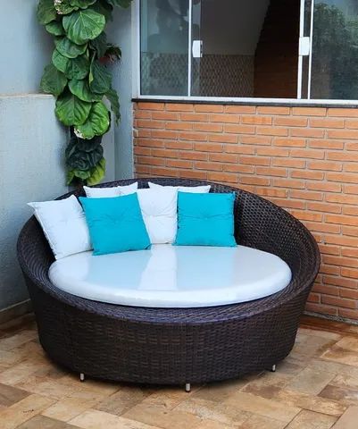 Chaise Concha 1,70m de fibra sintética (para área externa e interna)