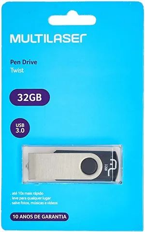 Multilaser Twist PD589 Pendrive preto 32gb