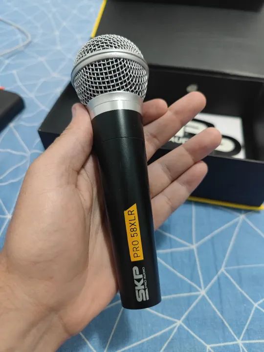 Microfone SKP PRO 58 XLR - Cápsula Alemã 