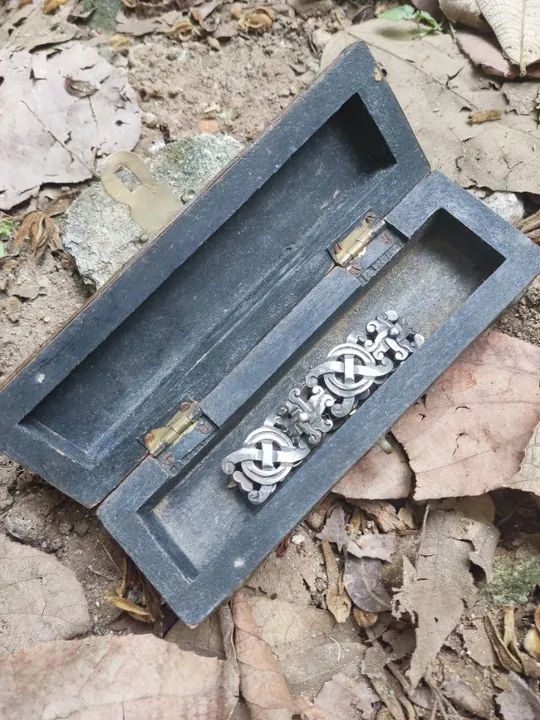 Bracelete em estilo Viking de prata - Foto 4