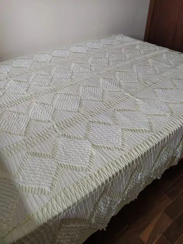 Colchas de crochê artesanais - Foto 2